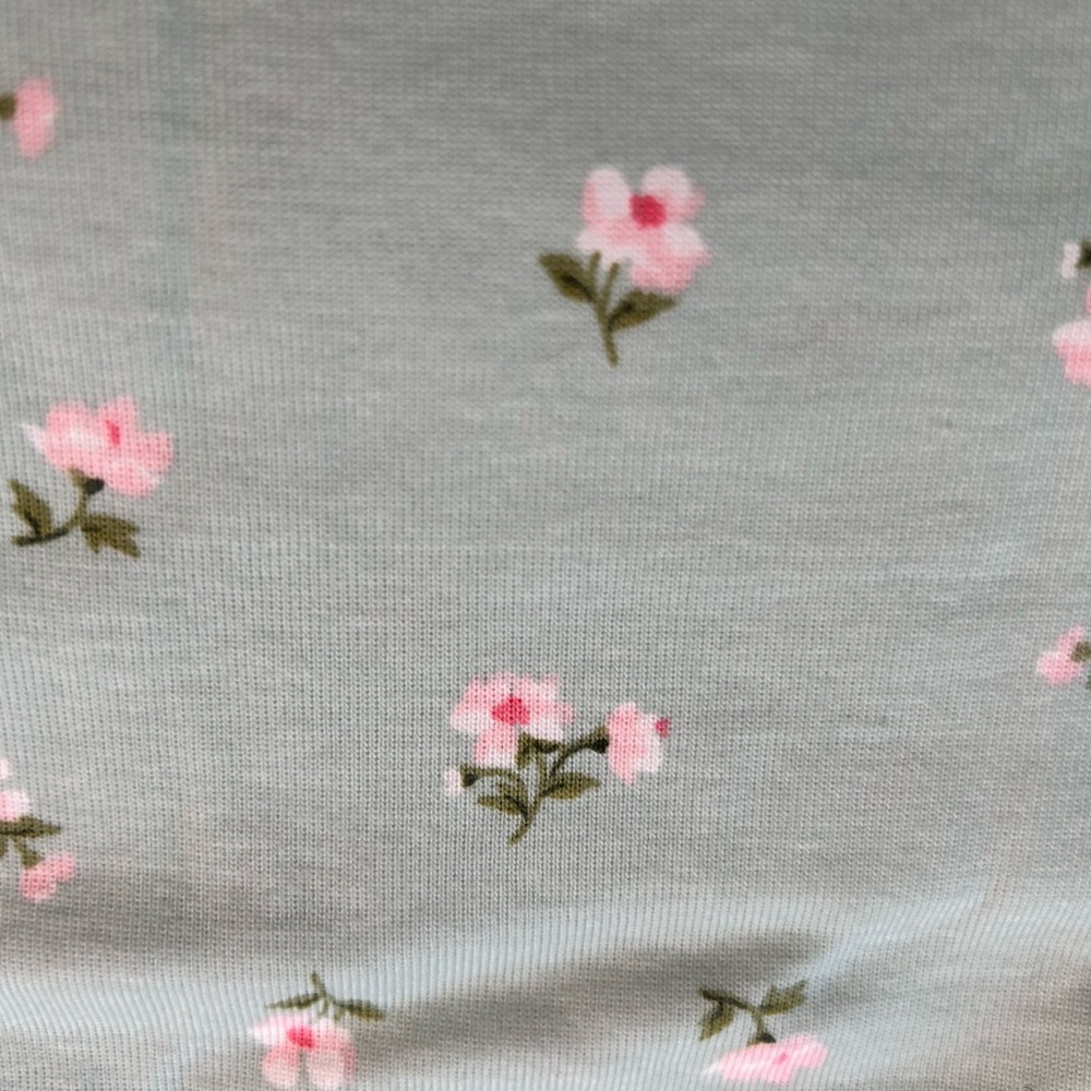 NWT Old Navy Mint Green Floral Short-Sleeve Kids Pajama Set. Size 6T - Picture 4 of 7